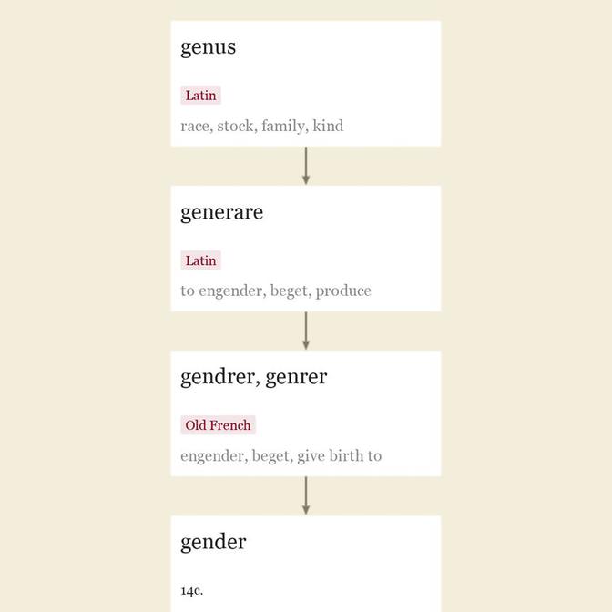 Origin and meaning of gender