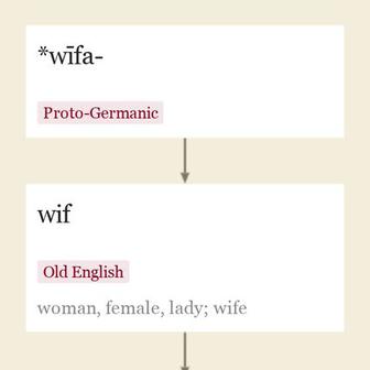 Origin and meaning of wife