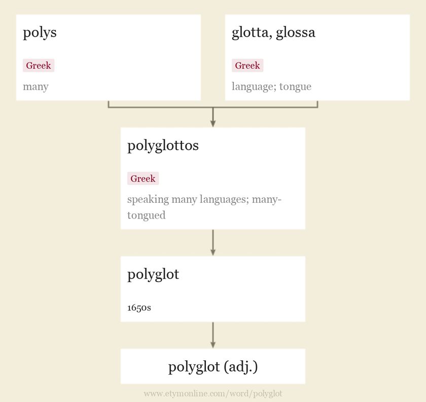 Origin and meaning of polyglot